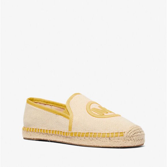 MK Hastings Two-Tone Cotton Blend Canvas Espadrille Size 6 Yellow - Picture 1 of 4